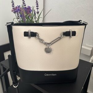 Calvin Klein Two-Tone Bag with Chain | NWT | Original $188
